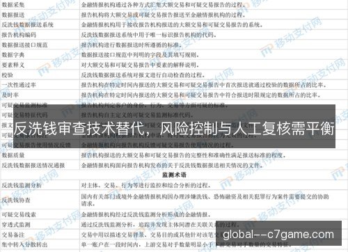 反洗钱审查技术替代，风险控制与人工复核需平衡